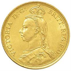 Inghilterra  Vittoria (1837-1901). 2 sterline 1887