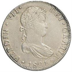 Messico  Ferdinando VII (1808-1821). 8 reales 1821 JJ
