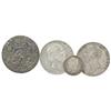 Image 1 : Olanda   Lotto di 4 monete in argento: ducatone 1766, 2 e 1/2 gulden 1845 e 1874 e 1/2 gulden 1847