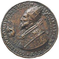 Gregorio XIII (1572-1585). Medaglia 1582 per la fondazione del Collegio Romano.