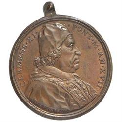 Clemente XI (1700-1721). Medaglia annuale A.XVII