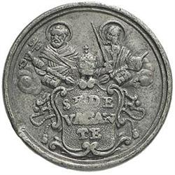 Sede Vacante (XVIII sec.) Medaglia emessa dalla Congregazione della Santa Romana ed Universale Inqui