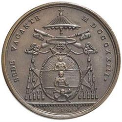 Sede Vacante 1823. Medaglia del Cardinale Camerlengo Bartolomeo Pacca