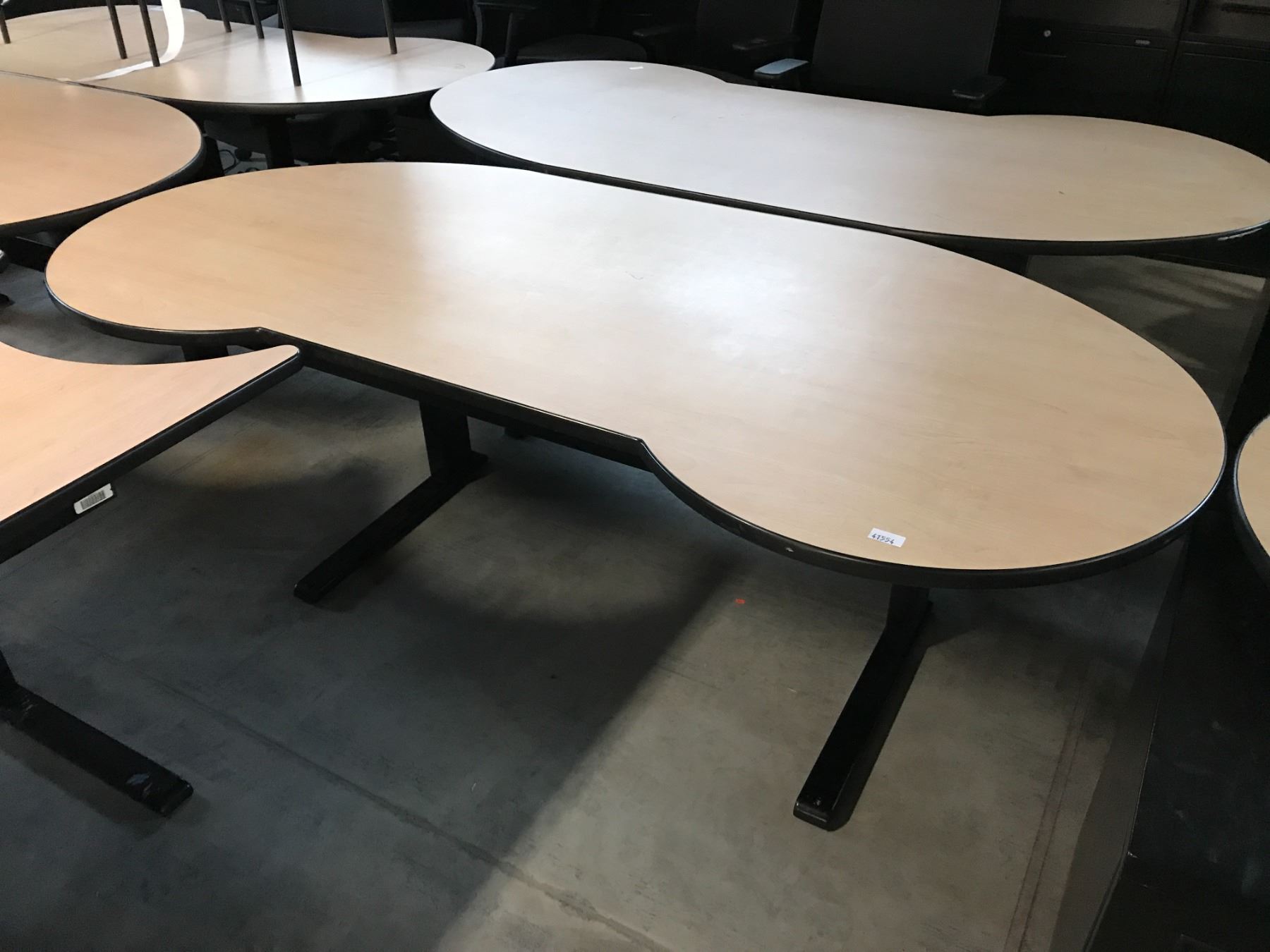 TEKNION MAPLE 6.5' HEIGHT ADJUSTABLE COMPUTER TABLE COMES WITH ...