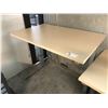 Image 2 : HERMAN MILLER LIGHT OAK 4' ELECTRIC HEIGHT ADJUSTABLE PROGRAMMERS TABLE