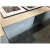 Image 2 : HERMAN MILLER LIGHT OAK/GREY 4' PERSONAL STORAGE CREDENZA