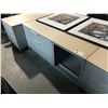 Image 2 : HERMAN MILLER LIGHT OAK/GREY 4' PERSONAL STORAGE CREDENZA