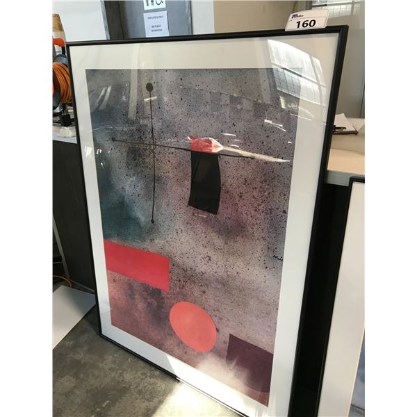 'OBJECTIVE' FRAMED PRINT 50" X 44"