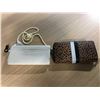 Image 2 : FOSSIL LEOPARD PRINT WALLET AND A CREAM AND GOLD EMBELLISHED CLUTCH