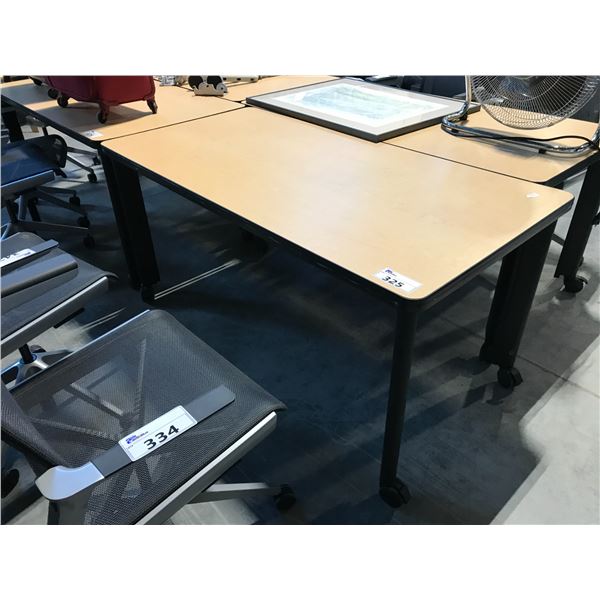 MAPLE 5' X 2.5' MOBILE TRAINING TABLE