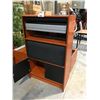 Image 2 : CHERRY 3 TIER TAMBOUR DOOR FILING CABINET