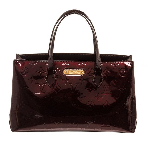 Louis Vuitton Brown Vernis Leather Wilshire Totes Bag