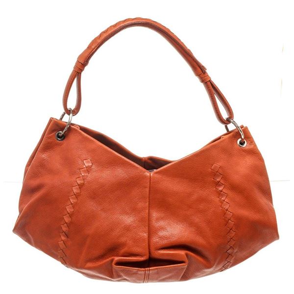 Bottega Veneta Red Leather Hobo Bag
