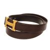 Image 5 : Hermes Black Leather Constance Belt