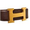 Image 7 : Hermes Black Leather Constance Belt
