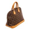 Image 3 : Louis Vuitton Brown Alma MM Satchel Bag