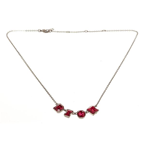 Christian Dior Silver Logo Necklace