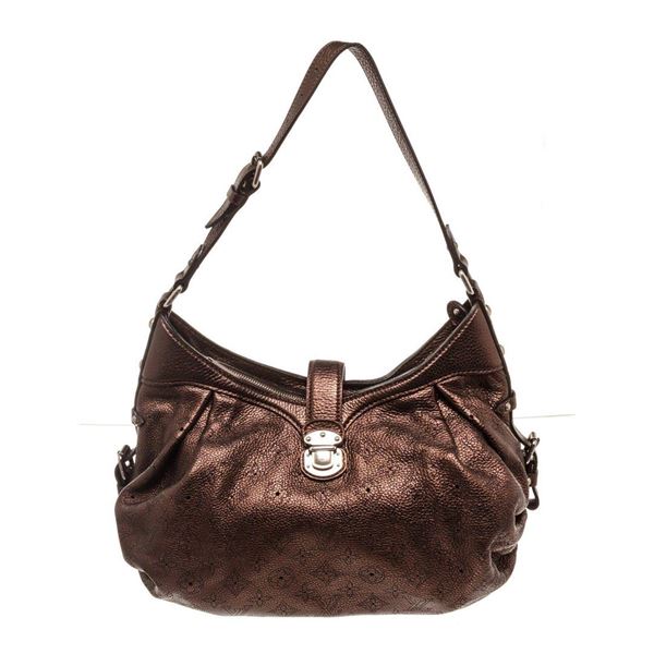 Louis Vuitton Brown Monogram Mahina Large Hobo Bag
