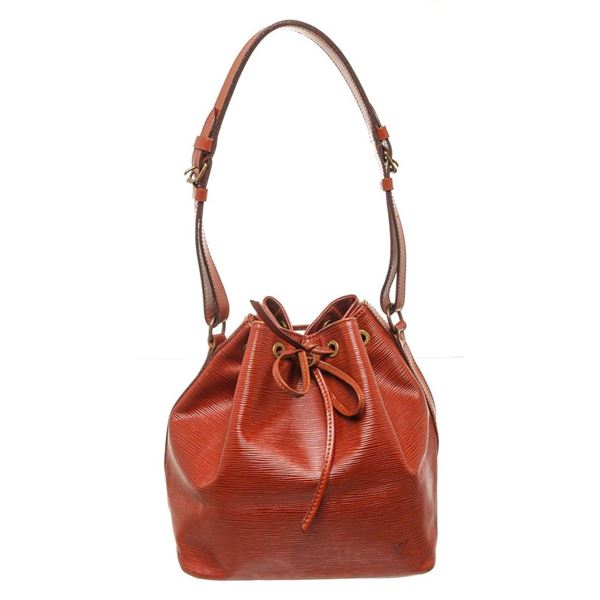 Louis Vuitton Red Epi leather Noe GM Bucket Bag