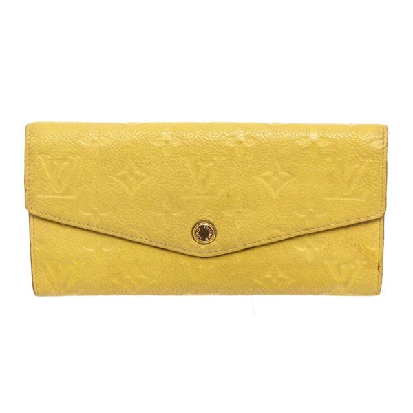 Louis Vuitton Yellow Leather Curieuse Wallet