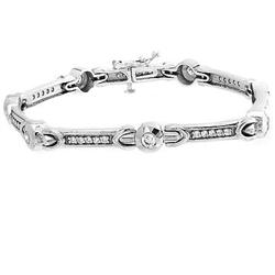 $8,000 Genuine 1.50ct Diamond Bracelet 14K Gold