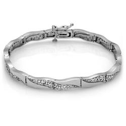 $6,600 Genuine 1.40 ct Diamond Bracelet 14K Gold