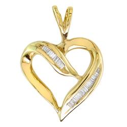 $1,450 Genuine 0.15 ct Diamond Pendant 14K Gold
