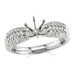 $2.599 Genuine 0.33 ct Semi Mount Diamond Ring 14K Gold