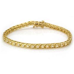$6,200 Genuine 1.79 ct Diamond Tennis Bracelet 14K Gold