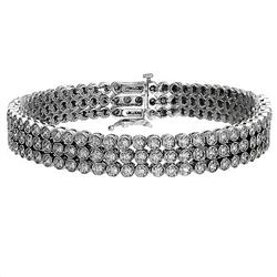 $9,900 Genuine 2.00ct Diamond Bracelet 14K Gold