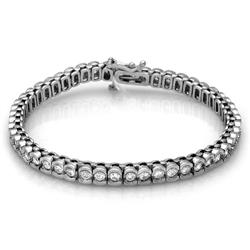 $20,550 Genuine 4.06 ct Diamond Tennis Bracelet 14KGold