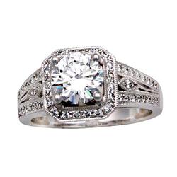 $13,900 Genuine 1.78 ct Diamond Engagement Ring 18K