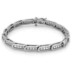 $9,400 Genuine 2.18 ct Diamond Bracelet 14K Gold