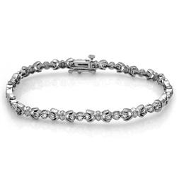 $4,300 Genuine 0.86 ct Diamond Bracelet 14K Gold