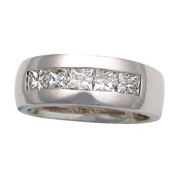 $7,800 Genuine 1.25 ct Diamond Wedding Band 14K
