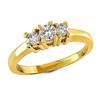 Image 1 : $2,999 Genuine 0.40 ct 3 Stone Diamond Engagement Ring