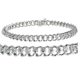 $10,999 Genuine 5.00 ct Diamond Bracelet 14K Gold