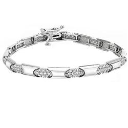 $5,000 Genuine 1.06 ct Diamond Bracelet 14K Gold