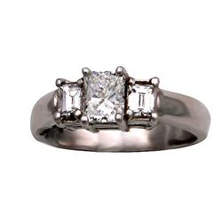 $8,500 Genuine 1.10 ct Diamond Engagement Ring 18K