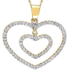 $1,790 Genuine 0.30 ct Diamond Pendant 14K Gold