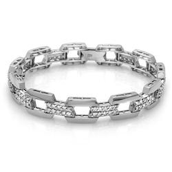 $10,600 Genuine 2.18 ct Diamond Bracelet 14K Gold