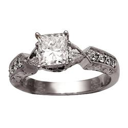 $15,300 Genuine 1.68 ct Diamond Engagement Ring 18K