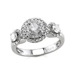 $7,999 Genuine 1.37 ct Diamond Engagement Ring 14K Gold