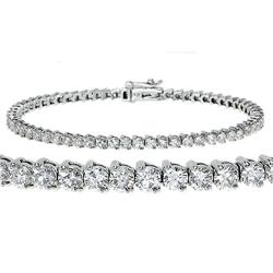 $17,000 Genuine 10.00 ct Diamond Bracelet 14K Gold