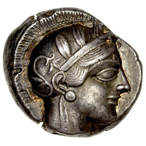 ATTICA: Athens, AR tetradrachm (17.14g), 454-404 BC, nice VF