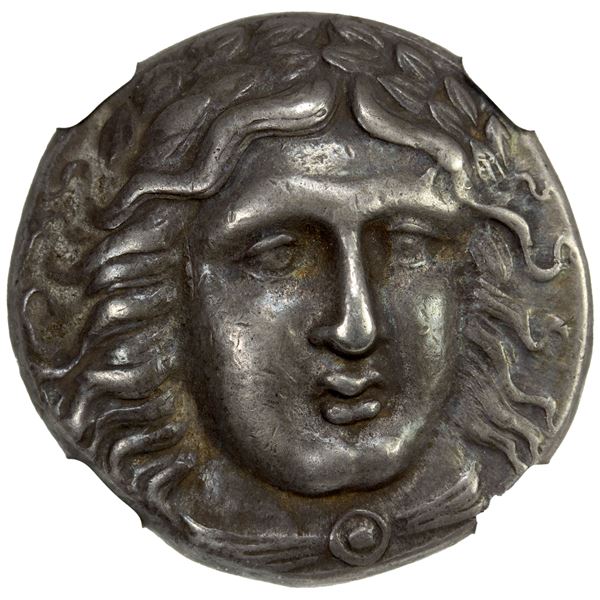 CARIA: Maussollos, satrap, ca. 377/6-353/2 BC, AR tetradrachm (15.09g), NGC graded Choice VF