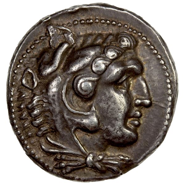 MACEDONIAN KINGDOM: Alexander III, AR tetradrachm (17.24g), Damascus, VF-EF