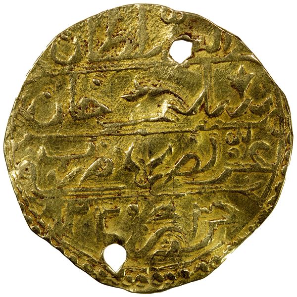 ALGIERS: Selim III, 1789-1807, AV sultani (3.31g), Jaza'ir (Cezayir), AH1220, Fine to VF