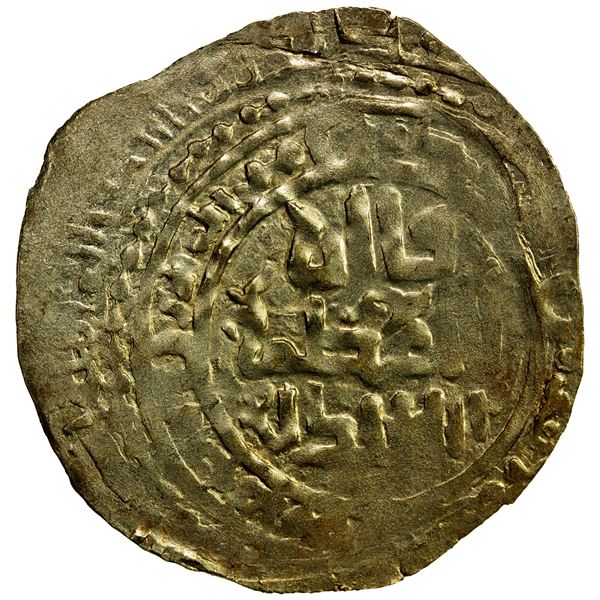 ILKHAN: Anonymous Qa'an al-'Adil, ca. 1245-1284, AV dinar (3.37g), NM, AH671, VF-EF