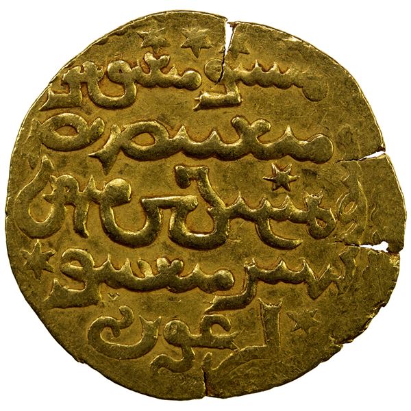 ILKHAN: Arghun, 1284-1291, AV dinar (4.46g), Tabriz, AH685, EF